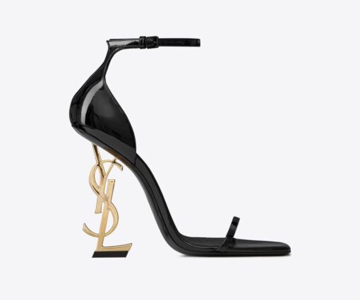 YSL Sandal 1 Black Gold