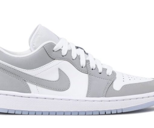 Alternative view of Nike Air Jordan 1 Low Wolf Grey