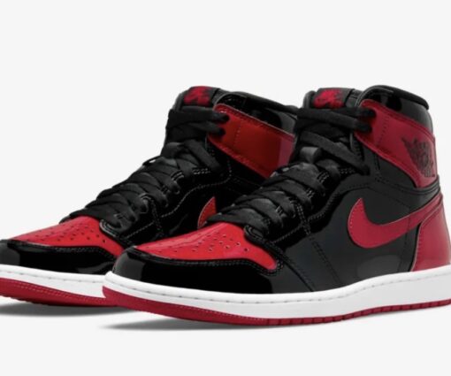 Alternative view of Nike Air Jordan 1 Retro OG Patent Bred