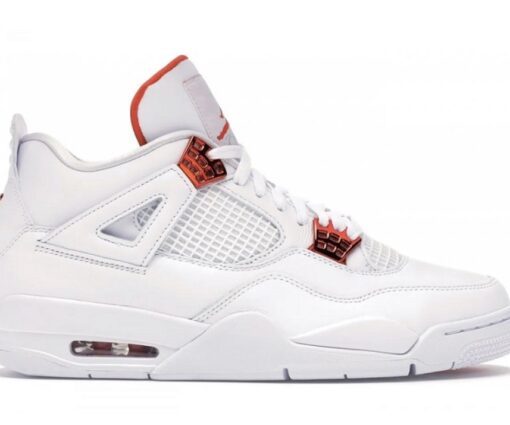 Alternative view of Air Jordan 4 Metallic Orange