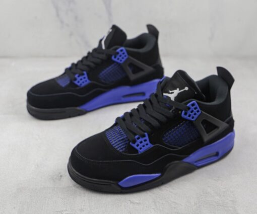 Alternative view of Nike Air Jordan 4 retro Blue Thunder