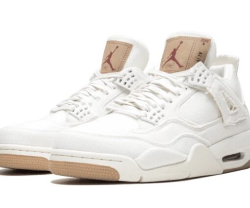 Alternative view of Air Jordan 4 Retro NRG White Levis