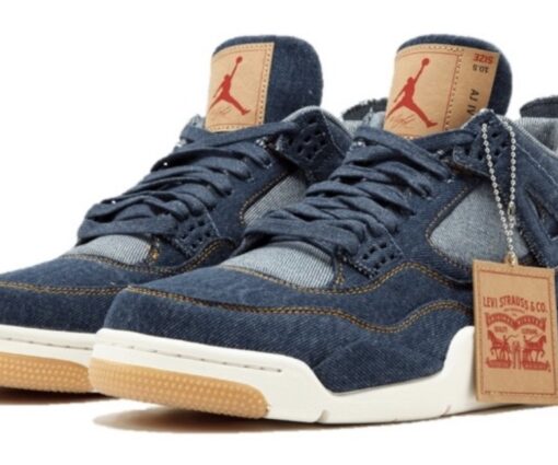 Alternative view of Air Jordan 4 Retro NRG Blue Levis