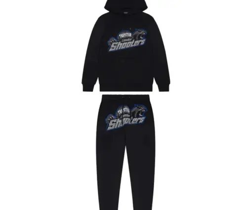 Trapstar Shooters Tracksuits Blue & Black