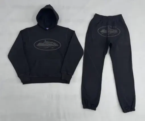Corteiz Alcatraz Black Tracksuit