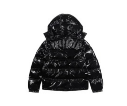 Trapstar Irongate Detachable Hooded Puffer Jacket Shiny Black