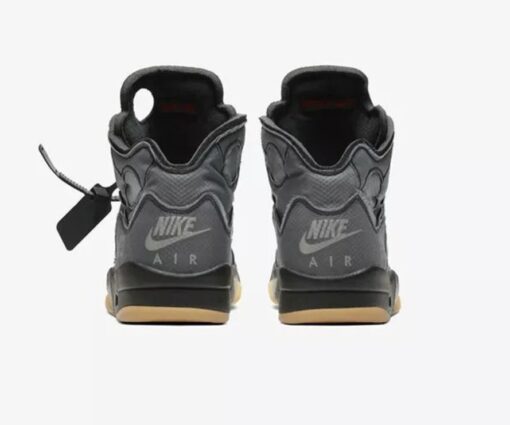 Alternative view of NIKE Air Jordan 5 Retro Off-White Black