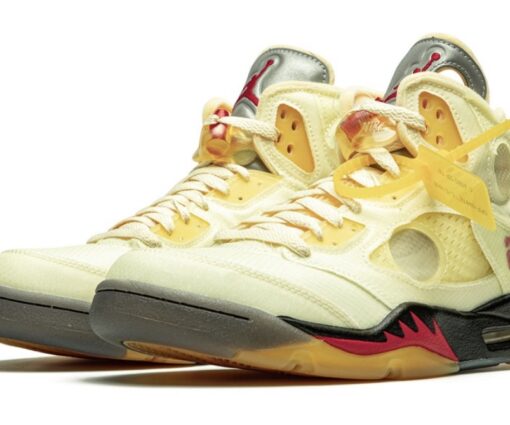 Alternative view of Nike Air Jordan 5 Retro Off-White Sail