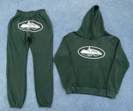 Corteiz Alcatraz White Green Tracksuit