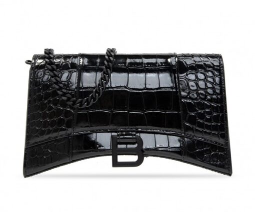 HOURGLASS CHAIN WALLET “ALL BLACK”