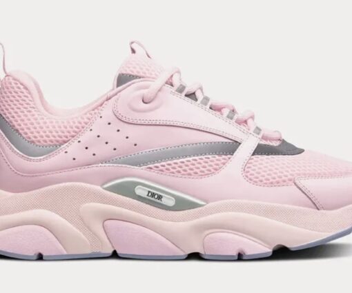 Dior B22 Pink Technical Mesh Pink Silver