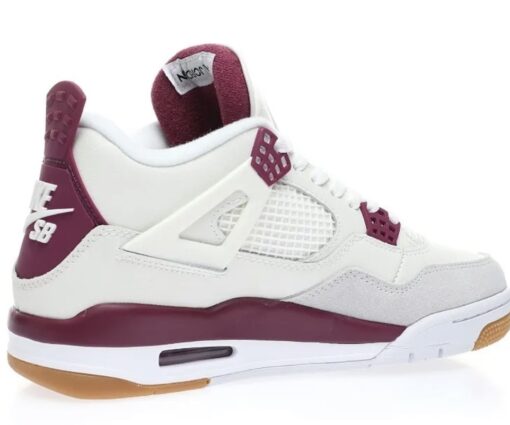Alternative view of Nike SB x Air Jordan 4 Retro 'Wine Red'