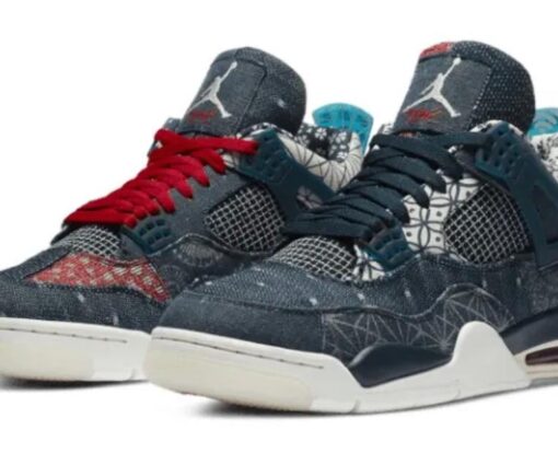 Alternative view of Nike Air Jordan 4 Retro SE Deep Ocean