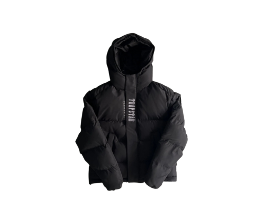 Hooded puffer-blackout edition