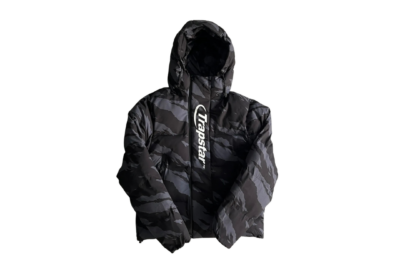 Hooded puffer-grey