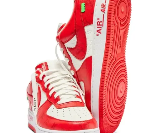 Alternative view of LV x Nike Air Force 107 LV8 Low Red