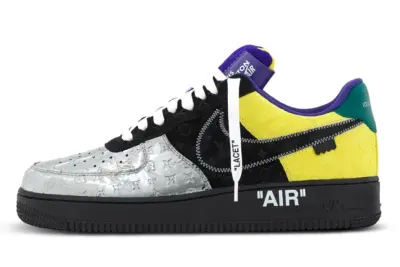 LV x Nike Air Force 107 LV8 Low Silver