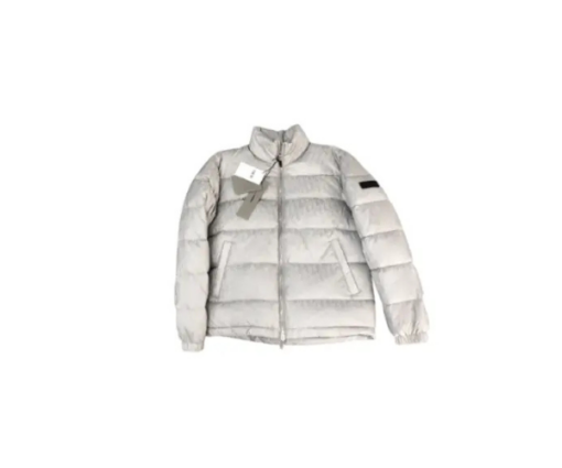 Christian Dior Oblique Silver Limited Edition Puffer Jacket – Luxury Technical Down Coat