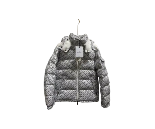 Moncler jacket White, Black Logo