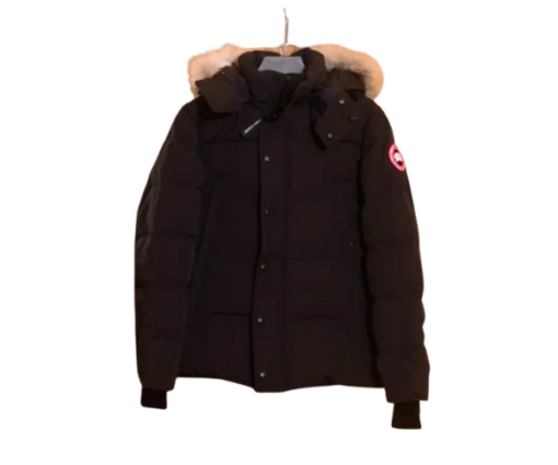 Canada Goose Men's Wyndham Parka – Slim Fit Down Jacket with Coyote Fur Ruff