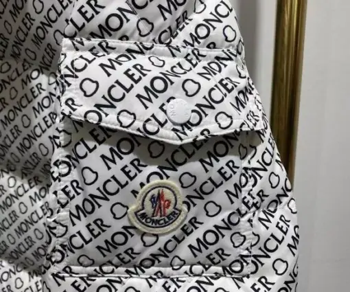 Alternative view of Moncler jacket White, Black Logo