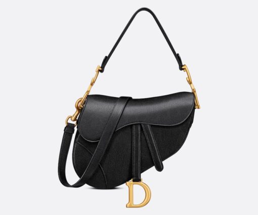 DIOR SADDLE BAG BLACK GOLD