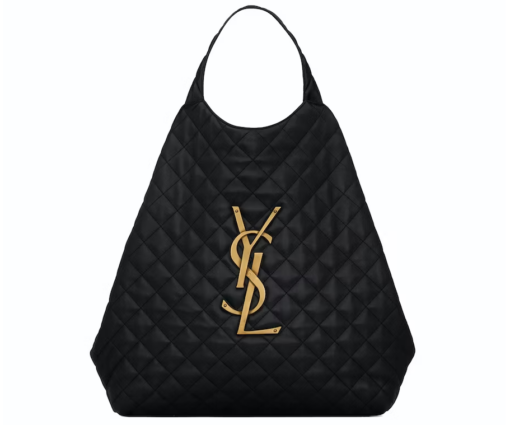 Saint Laurent Shopping Bag Quilted Lambskin Black