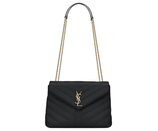 Saint Laurent Small Chain Bag Matelasse Y Black/Gold