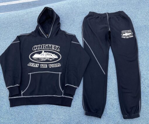 Corteiz Alcatraz Black Tracksuit