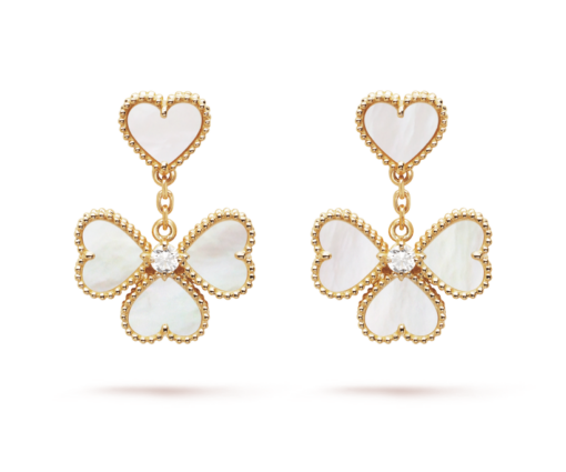 Sweet Alhambra effeuillage earrings