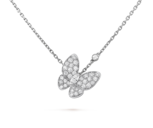 Deux Papillons Necklace