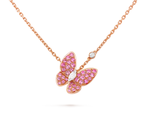 Deux Papillons Necklace