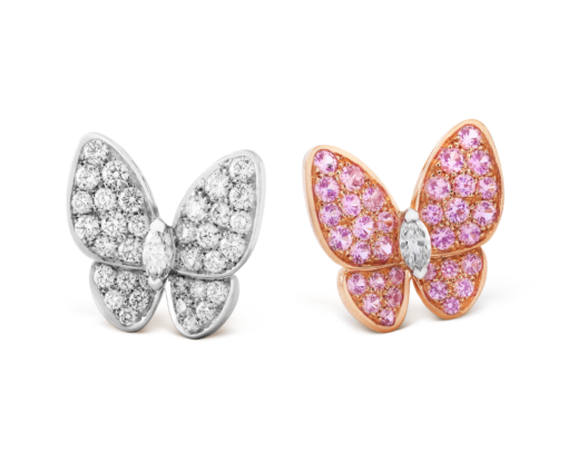 Two Butterfly earrings