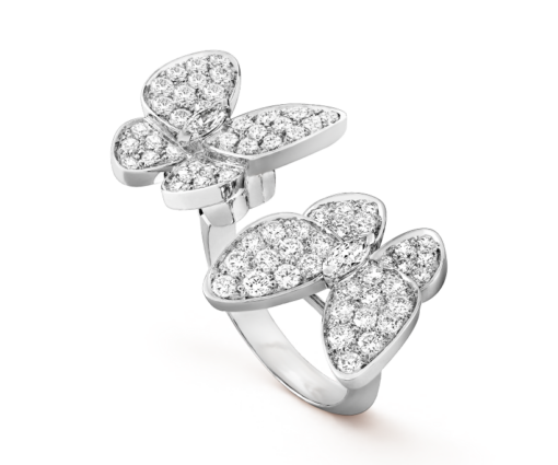 Two Butterfly Between the Finger ring