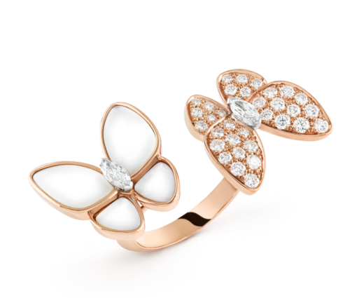 Two Butterfly Between the Finger ring