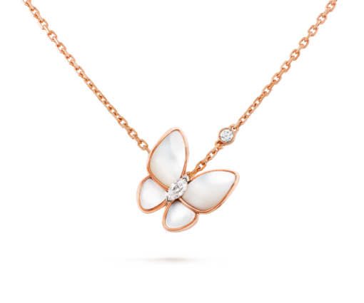 Deux Papillons Necklace