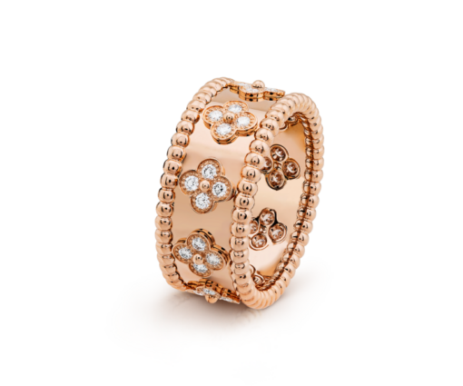 Perlée clovers ring