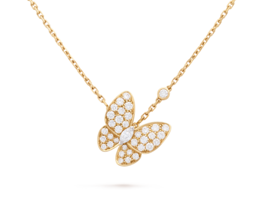 Deux Papillons Necklace