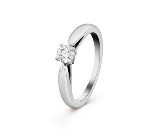 Bonheur solitaire ring