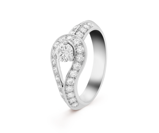 Couture solitaire ring