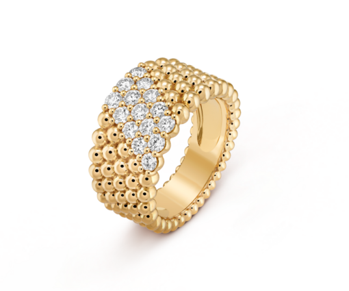 Perlée diamonds ring