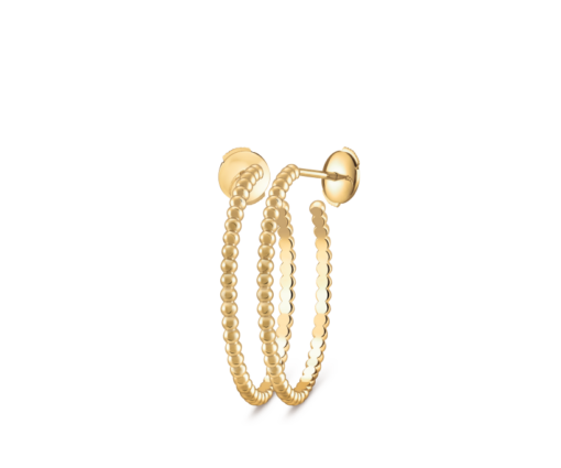 Perlée pearls of gold hoop earrings