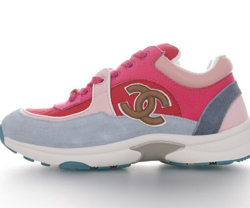 Chanel Low Top Trainer Pink Blue