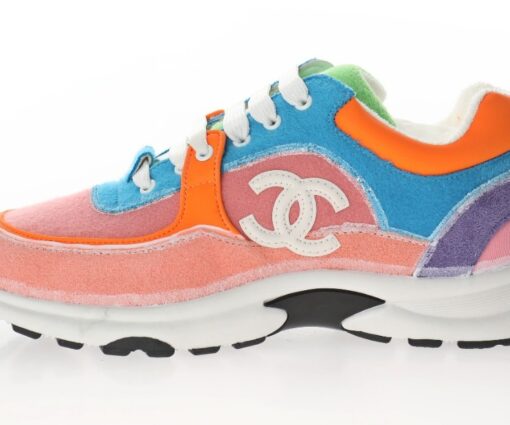 Chanel Low Top Trainer Pink Orange