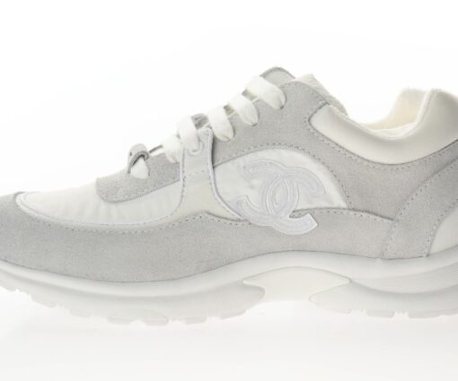 Chanel Low Top Trainer White Suede