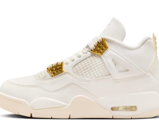 Nike Air Jordan 4 Sail Metallic Gold