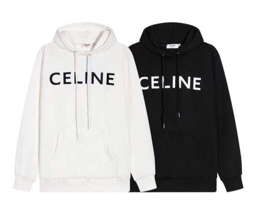 Hoodie White Black