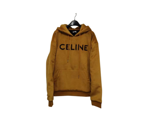 Yellow velvet hoodie