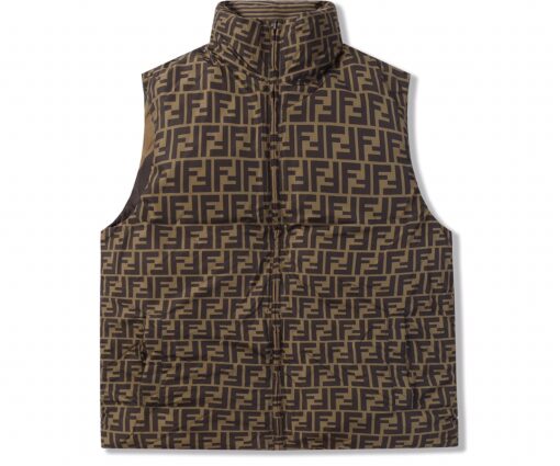 Alternative view of Double sided standing collar vest