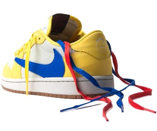 Alternative view of Nike Air Jordan 1 Low Travis Scott Canary